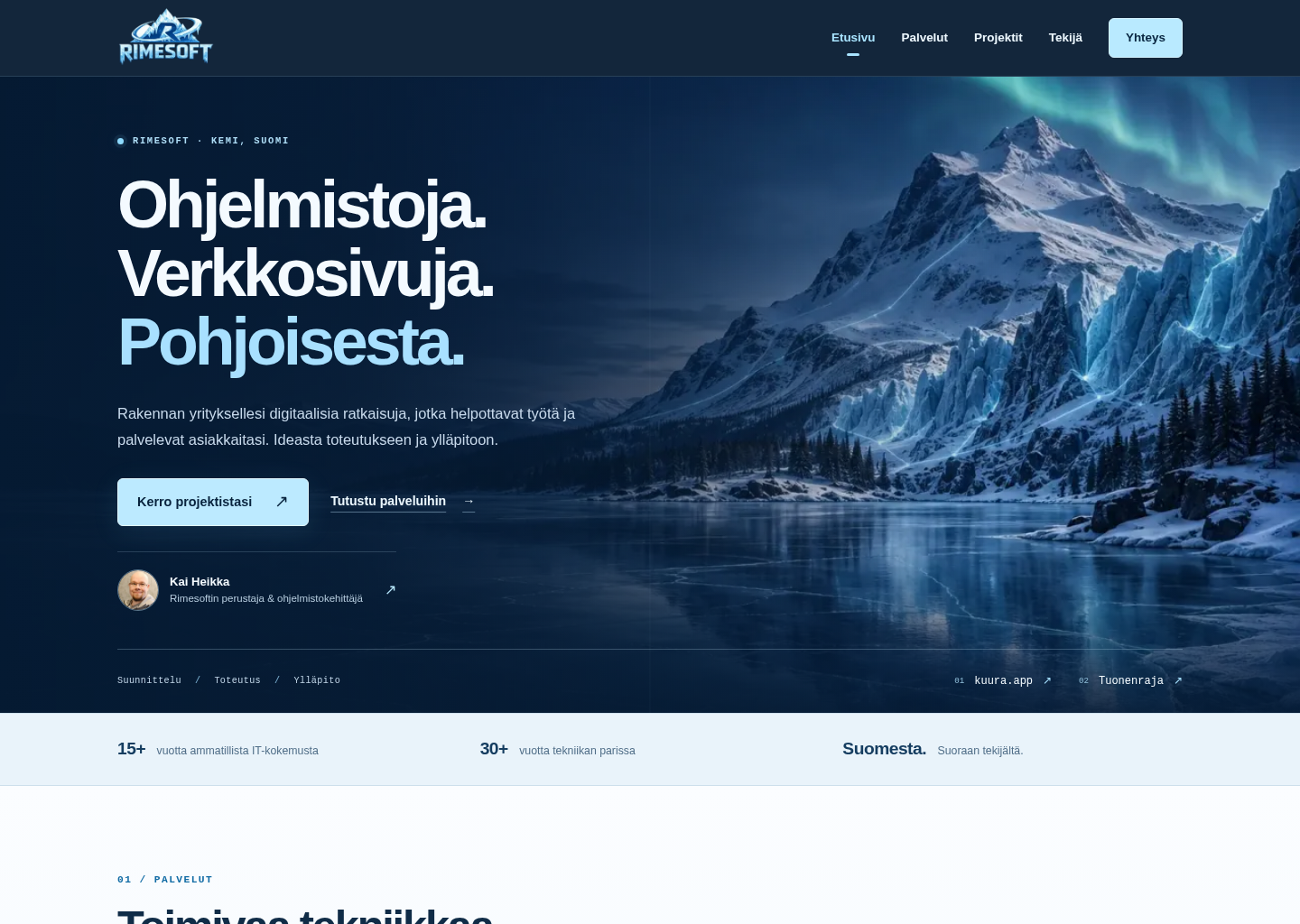 Website preview: Rimesoft